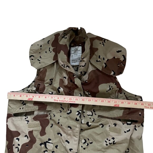 Military Desert Camouflage Vest  PASGT Small  Light Industries  Cotton Nylon - Picture 8 of 10
